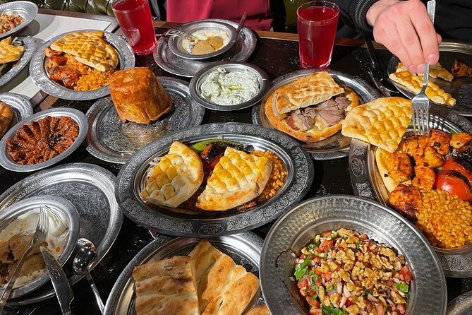 Authentic Turkish Dining in a 140 Years Old Local Restaurant - Kebab lineup: Adana, chicken, Büryan Kebabı, and Perde Pilavı