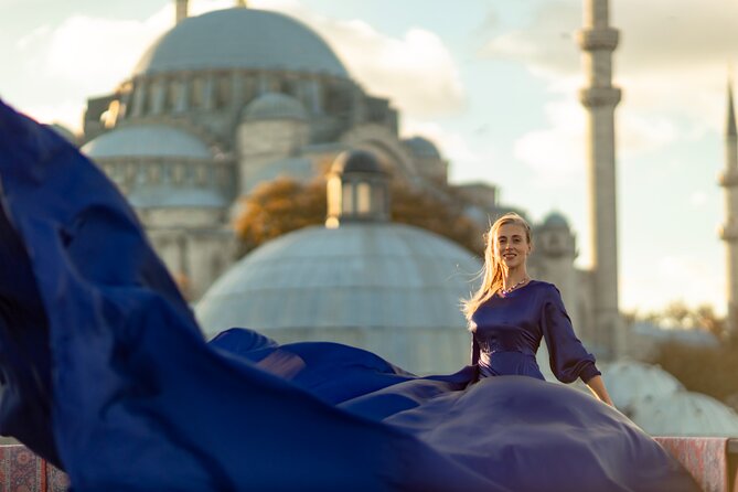 Flying Dress Photography on an Iconic Rooftop in Istanbul - The “flying dress” part: what you’re paying for visually