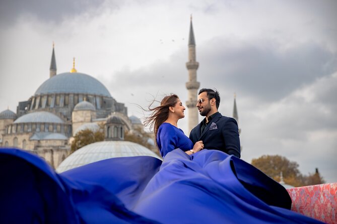 Flying Dress Photography on an Iconic Rooftop in Istanbul - The tea or coffee break: why the waiting room matters