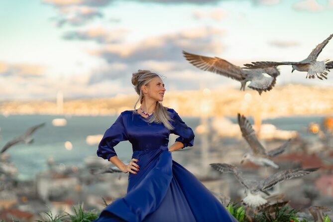 Flying Dress Photography on an Iconic Rooftop in Istanbul - Price math: $128.22 plus the rooftop and dress costs