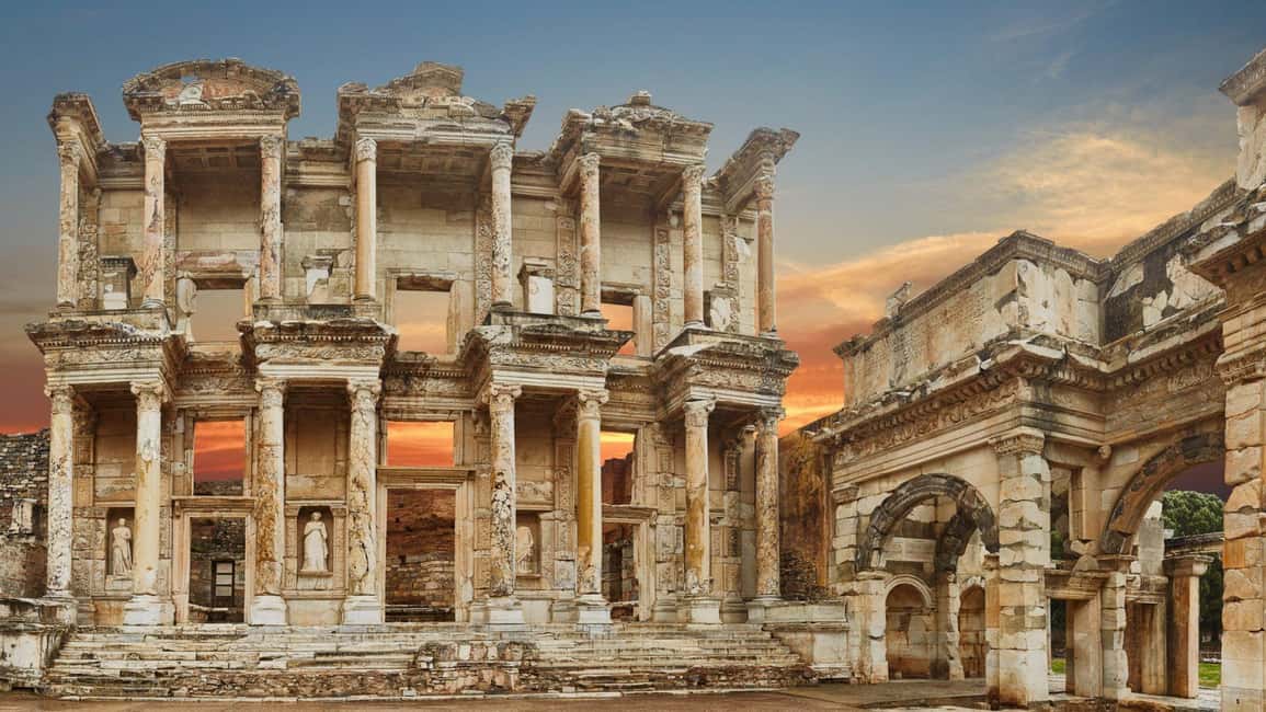 From Istanbul: Ephesus and House of Virgin Mary Day Trip - Ephesus Ancient City walk: Celsus, Great Theatre, and the Trojan Fountains
