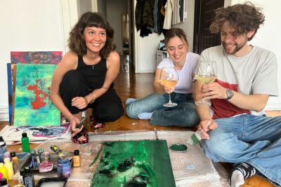 Istanbul Art Escape Wine and Paint at Local's Home - Where the evening starts: Muradiye meeting point and Beşiktaş Saturday Market