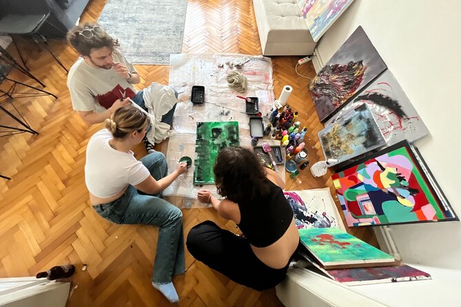 Istanbul Art Escape Wine and Paint at Local's Home - A typical flow of your 2.5-hour evening