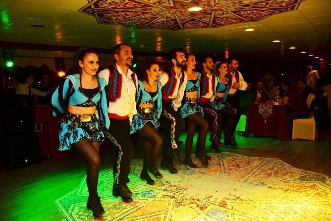 Istanbul Bosphorus Dinner Cruise Turkish Night Show All inclusive - On Board: 3-Course Dinner, Unlimited Soft Drinks, and Turkish Night Energy