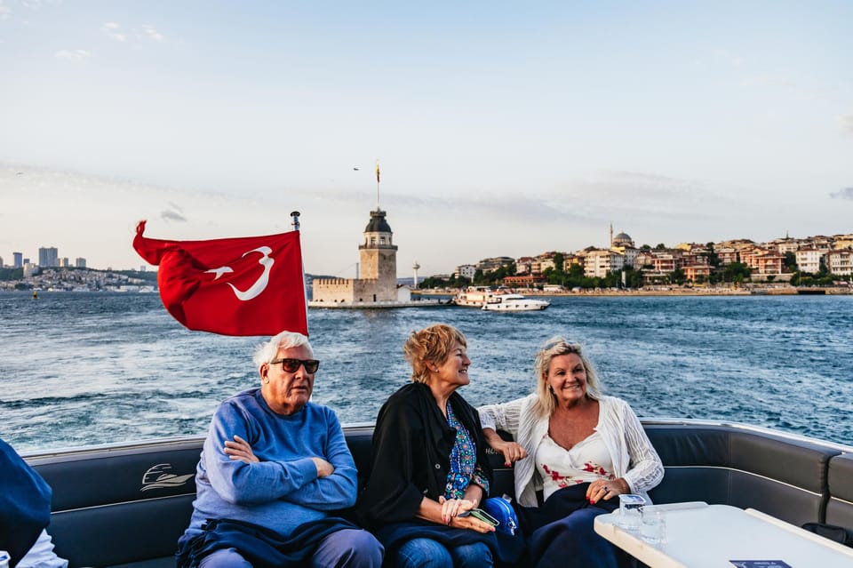 Istanbul: Bosphorus Sunset Cruise on a Luxury Yacht - Past the Fatih Sultan Mehmet Bridge toward Asia: the cruise changes pace