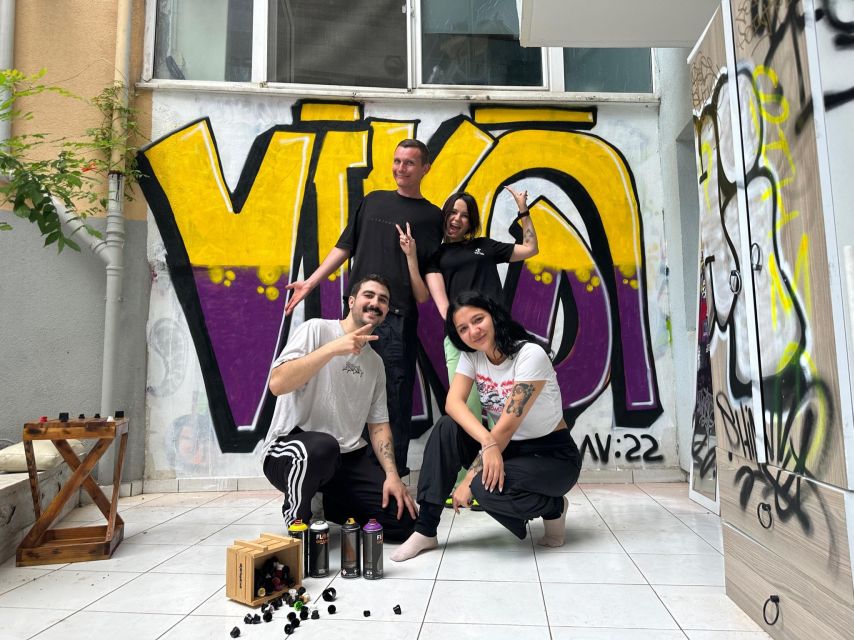 Istanbul: Do Street Art with Local Artists at Home Garden - The nickname/tag part: sketch first, then spray your signature