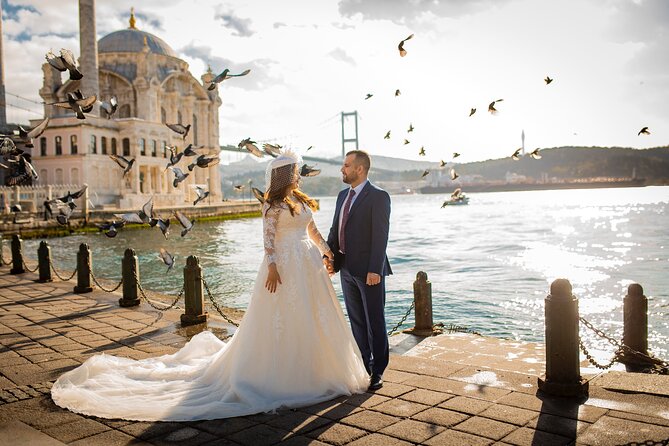 Istanbul Photoshoot Tours - Seven Hills terrace with Bosphorus views and seagulls