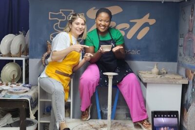 Istanbul Pottery Workshop Class - The short class flow: demo, red clay, and your hands on shaping