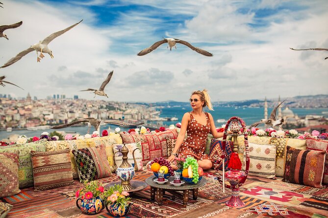 Istanbul Rooftop Photoshoot with Flying Dress - Flying Dress on the Bosphorus Rooftop: What You’re Actually Paying For