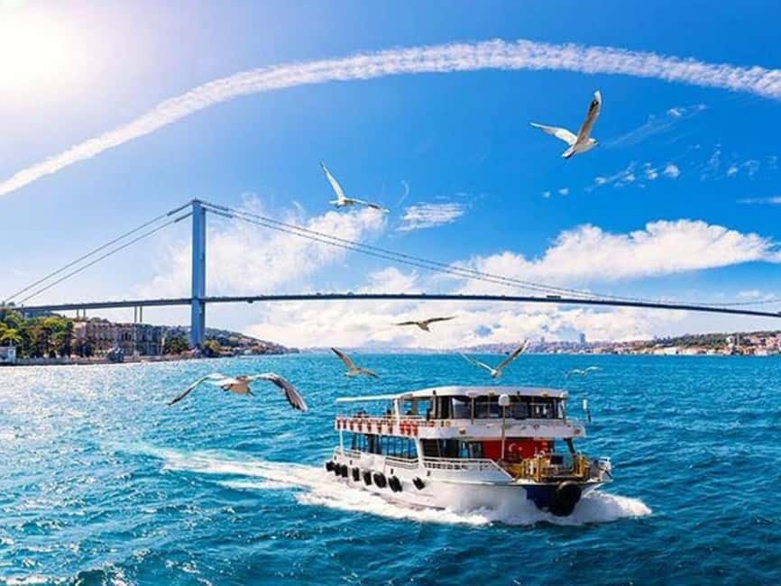 Istanbul: Sunset Bosphorus Yacht Cruise with A break on Asia - Galata Bridge and Çırağan Palace Views From the Water