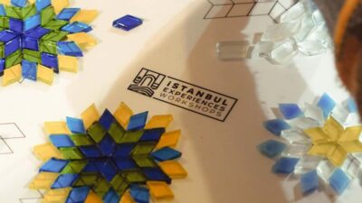 Istanbul: Turkish Mosaic Lamp Workshop with Bosphorus View - The 2.5-hour flow: from stencil placement to final assembly