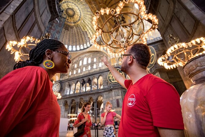 Must See in Istanbul: Private Full-Day Experience & Local Lunch - Blue Mosque across the way: the six minarets and the tile math