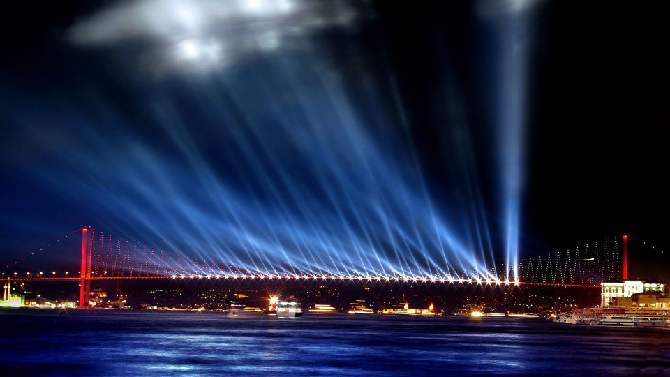 New Year Party on the Bosphorus dinner unlimited drinks inc. - The big views: palaces, bridges, and the Fatih Sultan Mehmet moment