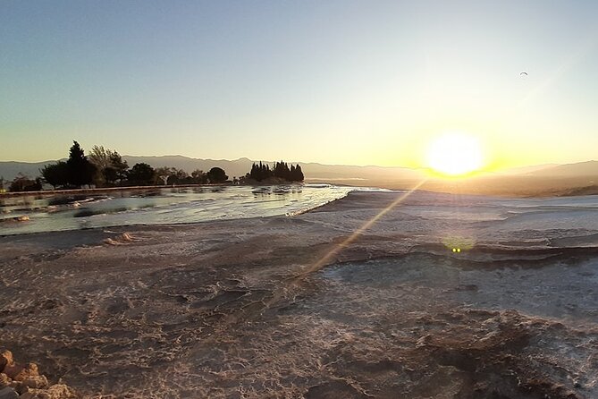 Private Pamukkale Day Tour from Istanbul by Plane - Cleopatra Pool at the Antique Pool: warm water plus Roman theatrics