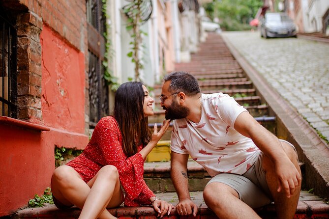Private Photoshoot in Istanbul – Capture Your Memories - Ortaköy: mosque silhouettes, Bosphorus reflections, and pigeon chaos