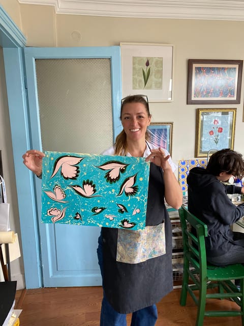 Turkish Marbling Paper Ebru Art Workshop - The Ebru Techniques You’ll Learn (Stone, Back-and-Forth, Comb, and Flowers)