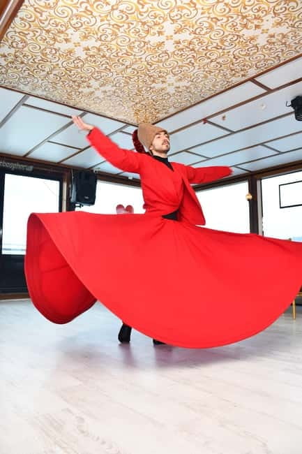 Whirling Dervish Ceremony - Where You Watch: Istanbul Views and the Bosphorus Boat Setting